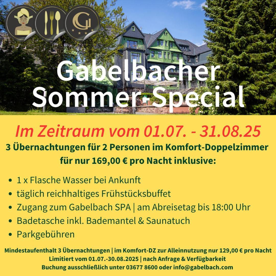 Berg & Spa Hotel Gabelbach Илменау Екстериор снимка